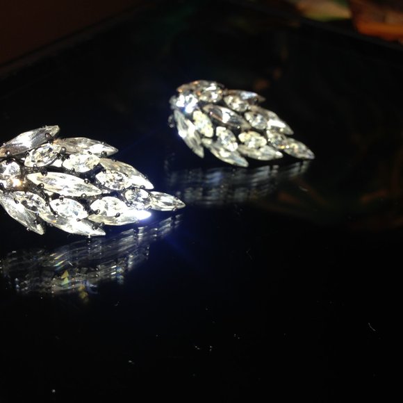 Pair Vintage Sherman Earrings - Picture 5 of 5